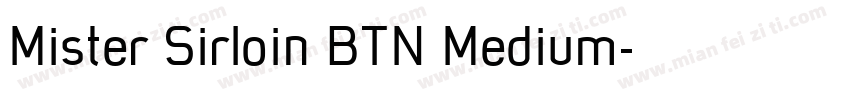 Mister Sirloin BTN Medium字体转换